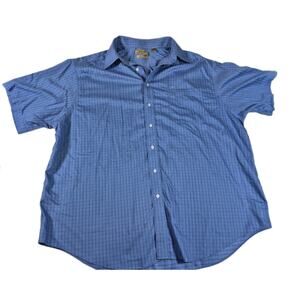 Roundtree & Yorke Gold Label Blue Shirt Mens 2XL
